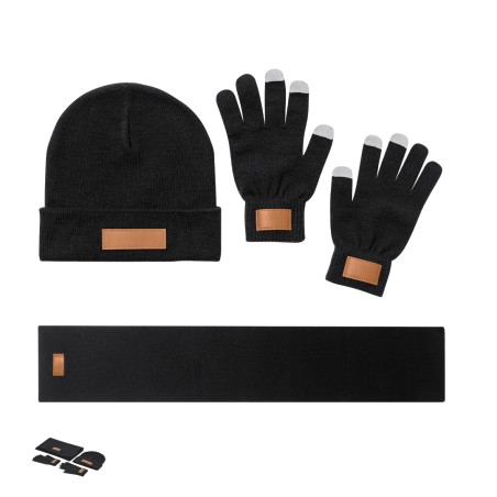 Hibbert - Schal, Hut und Touchpad Handschuhe. Einheitsgrösse. Erwachse