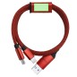 Briony - Magnetisch. Anschluss Micro USB, Typ C und Lightning 5V DC 2A | Aluminium/ Polyester