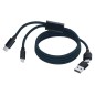 Briony - Magnetisch. Anschluss Micro USB, Typ C und Lightning 5V DC 2A | Aluminium/ Polyester