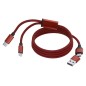 Briony - Magnetisch. Anschluss Micro USB, Typ C und Lightning 5V DC 2A | Aluminium/ Polyester