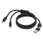 Briony - Magnetisch. Anschluss Micro USB, Typ C und Lightning 5V DC 2A | Aluminium/ Polyester
