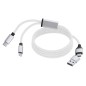 Briony - Magnetisch. Anschluss Micro USB, Typ C und Lightning 5V DC 2A | Aluminium/ Polyester