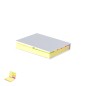 Quepro - 50 Haftnotizen 7,5 x 10 cm. 25 Haftnotizen 5 x 7,5 cm. 125 Mini Haftnotizen 1,2 x 4,5 cm | Recycling Pappe
