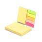 Quepro - 50 Haftnotizen 7,5 x 10 cm. 25 Haftnotizen 5 x 7,5 cm. 125 Mini Haftnotizen 1,2 x 4,5 cm | Recycling Pappe