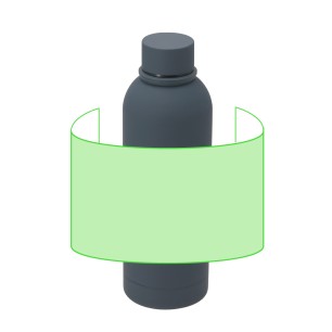 Caneco - 750 ml | Acier Inox. Finition Caoutchouc