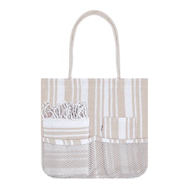 Bekoran - Tasche, Kulturbeutel und Pareo | 60% Baumwolle/ 40% Polyeste