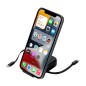 Darmox - Geeignet für die datenübertragung. Ausziehbares Kabel. Anschluss Micro USB, Typ C und Lightning PD 100W. SIM-Karten-Aus