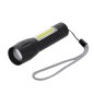 Dilrot - 8 Leds. 10 COB Lichter. 3 Lichtpositionen, Festes und Blinkendes. Batterie 400 mAh. Zoomfunktion | Aluminium