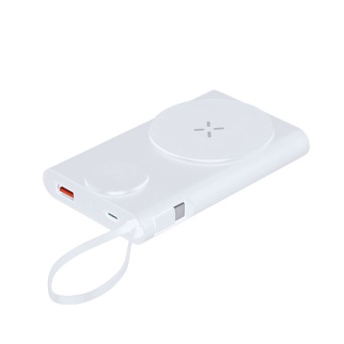 Barian - Drahtlos 15W. Magnetisch. 10000 mAh. 1 USB Ausgänge. Typ C Au