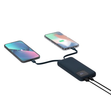 Fatuox - 10000 mAh. 2 Typ C Ausgänge und Eingang. 1 USB Ausgänge. Ansc