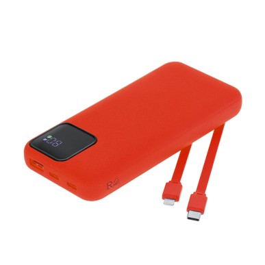 Fatuox - 10000 mAh. 2 Typ C Ausgänge und Eingang. 1 USB Ausgänge. Ansc