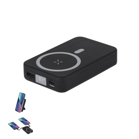 Granzax - Drahtlos 15W. Magnetisch. 10000 mAh. 1 USB, 1 Lightning, 1 M