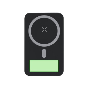 Granzax - Drahtlos 15W. Magnetisch. 10000 mAh. 1 USB, 1 Lightning, 1 Micro USB und 2 Typ C Ausgänge. Lightning und Typ C Eingang