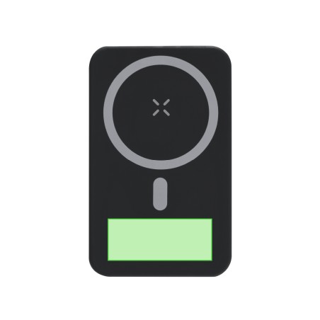 Granzax - Drahtlos 15W. Magnetisch. 10000 mAh. 1 USB, 1 Lightning, 1 Micro USB und 2 Typ C Ausgänge. Lightning und Typ C Eingang