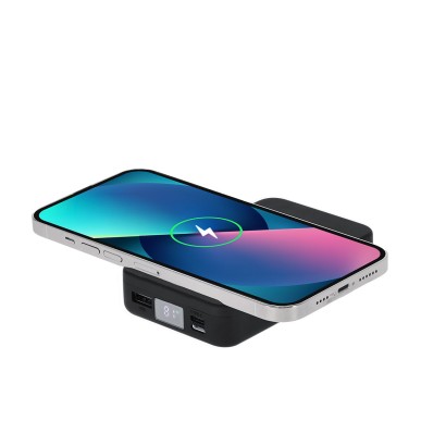 Granzax - Drahtlos 15W. Magnetisch. 10000 mAh. 1 USB, 1 Lightning, 1 M