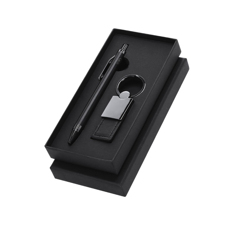 Tobyan - Reclycling Aluminium Kugelschreiber. Schlüsselanhänger Metall/ PU