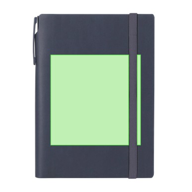 Sphere - Notizblock Reclycling PU. Hardcover-Abdeckung. 96 Blätter. Re
