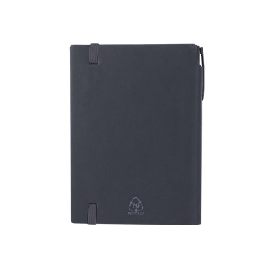 Sphere - Notizblock Reclycling PU. Hardcover-Abdeckung. 96 Blätter. Re