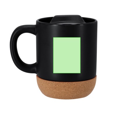 Forar - Tasse Keramik/ Kork, 330 ml. Notizblock PU/ Kork, Hardcover-Ab