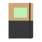 Gravan - Wärme Flasche Reclycling Rostfreier Stahl/ Kork, 500 ml. Notizblock Polyester 300D RPET/ Kork, Hardcover-Abdeckung, 80 