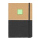 Gravan - Wärme Flasche Reclycling Rostfreier Stahl/ Kork, 500 ml. Notizblock Polyester 300D RPET/ Kork, Hardcover-Abdeckung, 80 