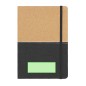 Gravan - Wärme Flasche Reclycling Rostfreier Stahl/ Kork, 500 ml. Notizblock Polyester 300D RPET/ Kork, Hardcover-Abdeckung, 80 