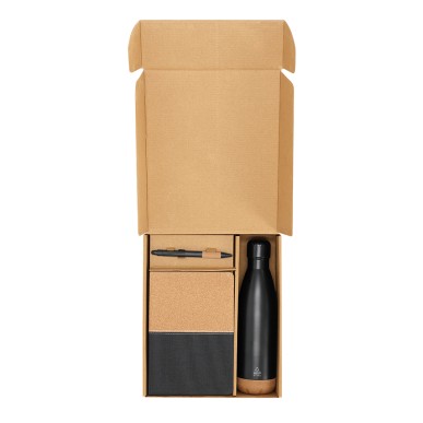 Gravan - Wärme Flasche Reclycling Rostfreier Stahl/ Kork, 500 ml. Noti