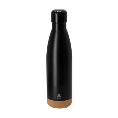 Gravan - Wärme Flasche Reclycling Rostfreier Stahl/ Kork, 500 ml. Noti