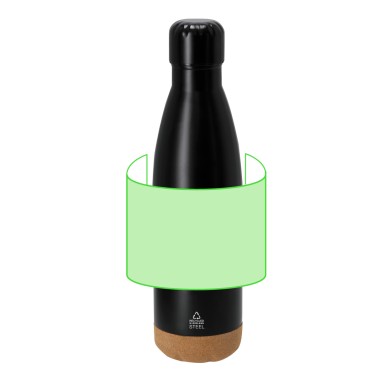 Gravan - Wärme Flasche Reclycling Rostfreier Stahl/ Kork, 500 ml. Noti