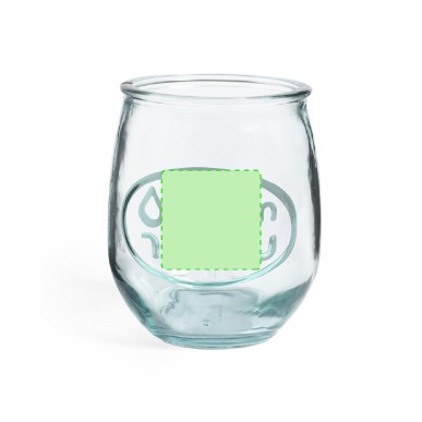 Hasleg - Trinkflasche 1 L. 2 Trinkbecher 400 ml | Reclycling Glas