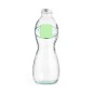 Hasleg - Trinkflasche 1 L. 2 Trinkbecher 400 ml | Reclycling Glas
