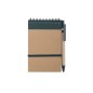 Ecocard - Hardcover-Abdeckung. 70 Blätter. Reclycling Pappe Kugelschreiber Inklusive | Reclycling Pappe