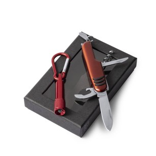 Sufli - Lampe 1 Led. Taschenmesser 7 Funktionen. Knopfzellen Inklusive