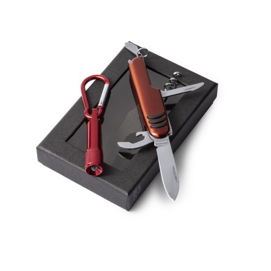 Sufli - Lampe 1 Led. Taschenmesser 7 Funktionen. Knopfzellen Inklusive