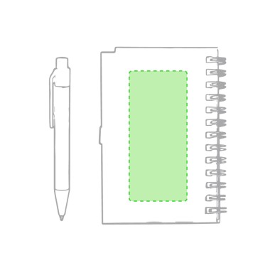 Pilaf - Couverture Rigide. 50 Feuilles. Stylo Carton Recyclé Incluse |