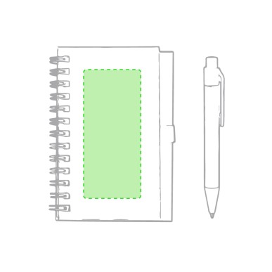 Pilaf - Couverture Rigide. 50 Feuilles. Stylo Carton Recyclé Incluse |