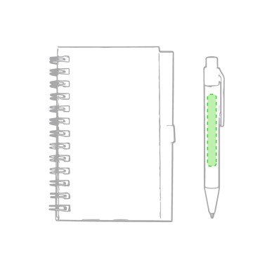 Pilaf - Couverture Rigide. 50 Feuilles. Stylo Carton Recyclé Incluse |