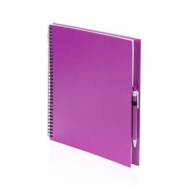 Tecnar - Hardcover-Abdeckung. 80 Blätter. Reclycling Pappe Kugelschrei