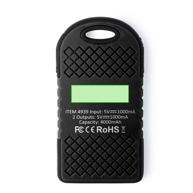 Lenard - 1 Led Blinkende. 4000 mAh. Solarladung. 2 USB Ausgänge. Micro