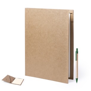 Bloguer - 20 Blätter Notizblock. Reclycling Pappe Kugelschreiber Inklu