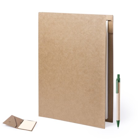 Bloguer - 20 Blätter Notizblock. Reclycling Pappe Kugelschreiber Inklu