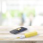 Domky - Bluetooth Anschluss. 3,5 mm Klinkenstecker. USB Anschluss. Ausziehbares Kabel