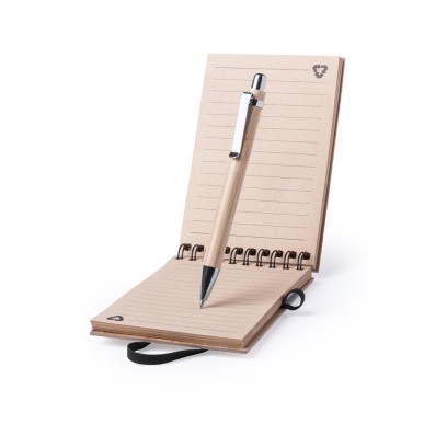 Tumiz - Hardcover-Abdeckung. 70 Blätter. Bambus Kugelschreiber Inklusi