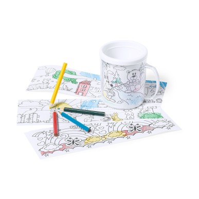 Fesient - 320 ml. 4 Crayons et 4 Feuilles Incluse | PS/PP