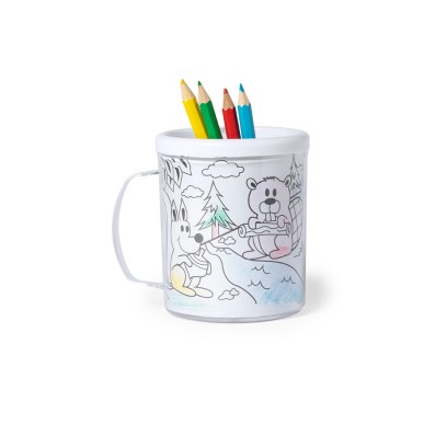 Fesient - 320 ml. 4 Crayons et 4 Feuilles Incluse | PS/PP