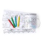 Fesient - 320 ml. 4 Crayons et 4 Feuilles Incluse | PS/PP Fesient - 320 ml. 4 Crayons et 4 Feuilles Incluse | PS/PP