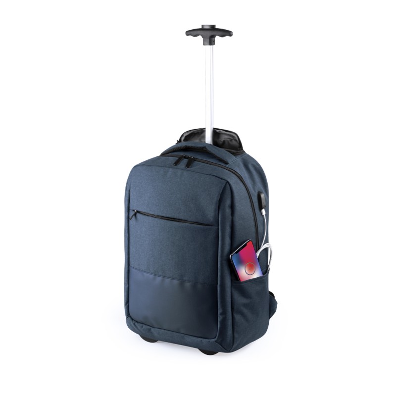 Haltrix - Connexion USB. Pochette Rembourrée pour Portable. Bretelles Rembourrées | Polyester 300D