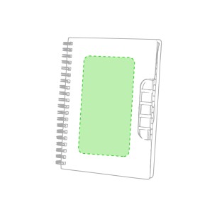 Tiblan - 60 Blätter. 125 Haftnotizen 1,2 x 4,4 cm | Reclycling Pappe