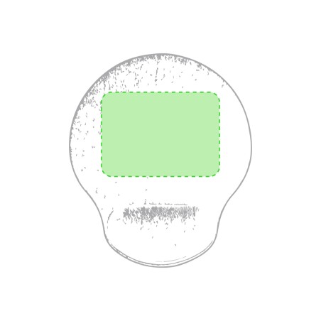 Minet - Gepolsterte Palmrest. Rutschfest | Polyester/ Gummi