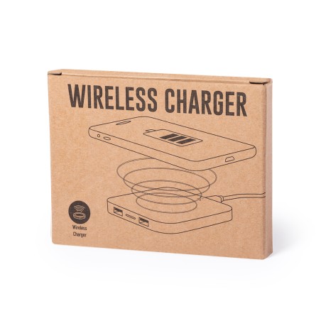 Dumiax - Drahtlos 10W. 2 USB Ausgänge | Bambus